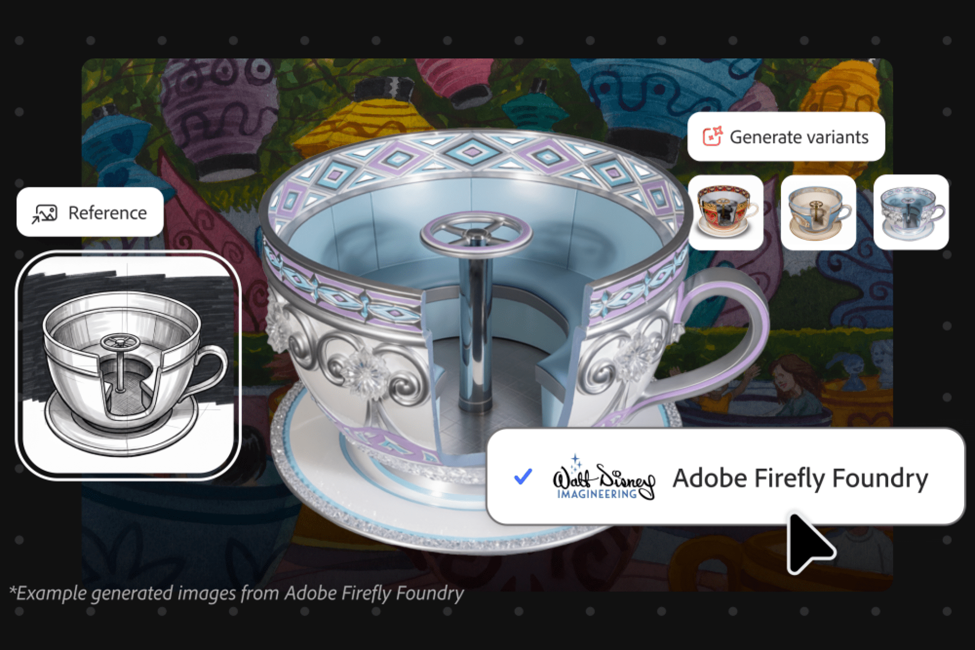 Disney Imagineering联手Adobe Firefly，主题乐园设计进入AI辅助阶段